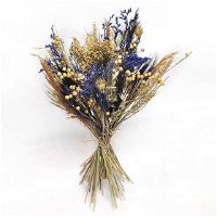 Trockenblumen DIY-Set, natur-blau, Länge ca. 60 cm