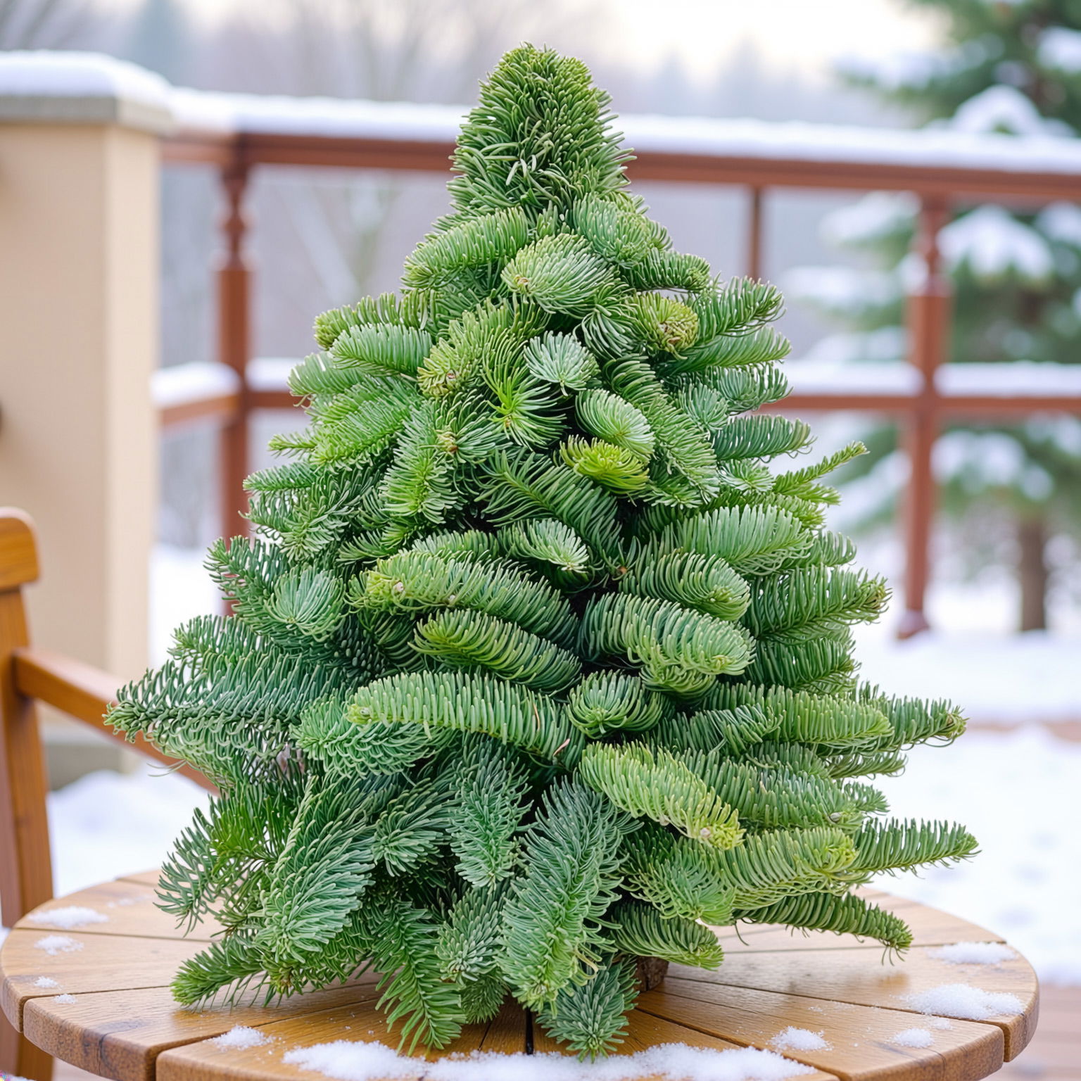 gebundener Baum aus echter Nobilistanne, Höhe ca. 40 cm