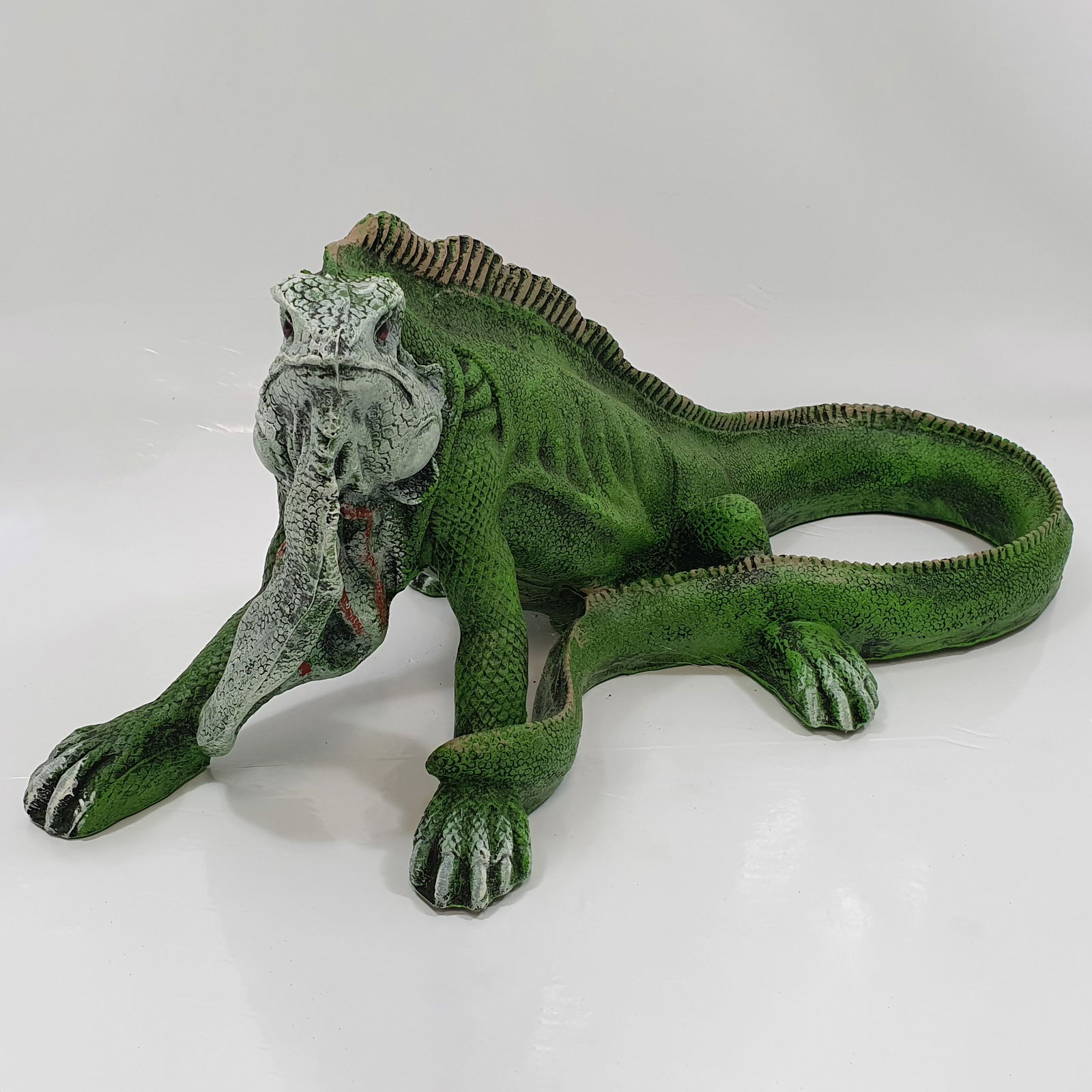 Dekofigur Leguan, grün, Länge ca. 55 cm