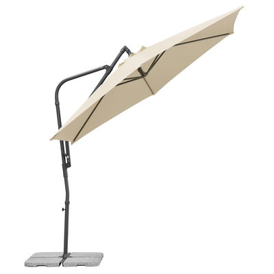 Pendelschirm 'Genua', Ø ca. 300 cm, natur