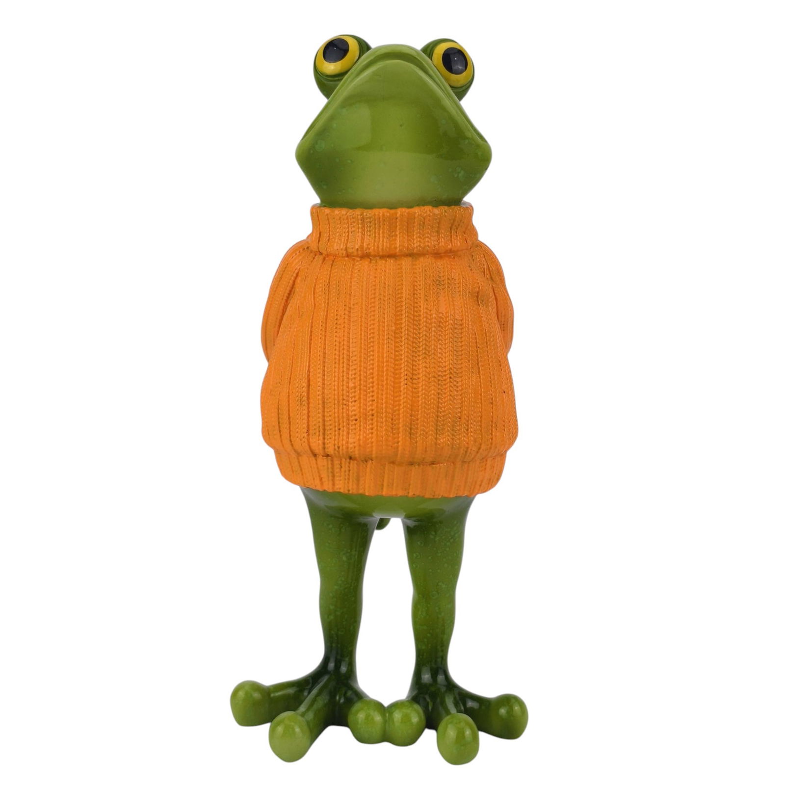Dekofigur 'Frosch mit Pulli', Höhe ca. 19 cm