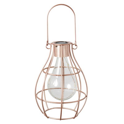 Solarlaterne 'Eureka!', silber/ gold/ antikkupfer, ca. Ø 16 x 12 cm Solarlaterne 'Eureka!', silber/ gold/ antikkupfer, ca. Ø 16 x 12 cm