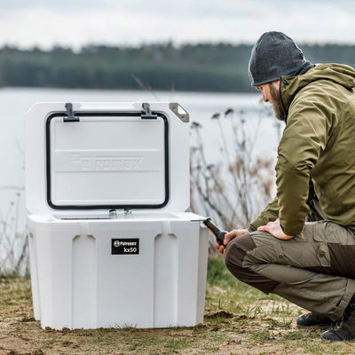 Petromax Schlossplatte mit Flaschenöffner, grau, Edelstahl