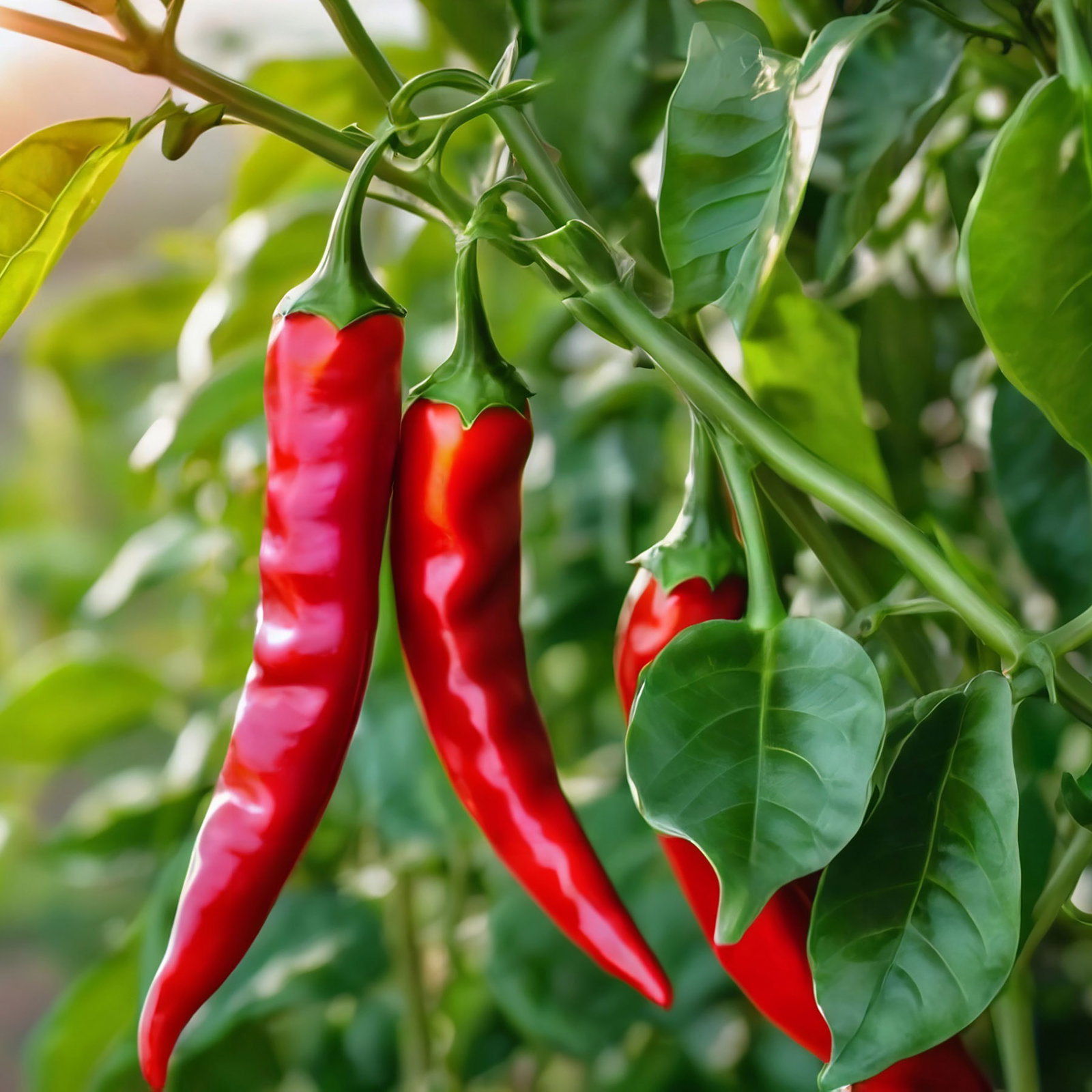 Bio Peperoni 'Hyper', Topf-Ø 12 cm, 3 Pflanzen