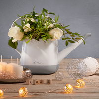 Lechuza 'Yula' Gießkanne, weiß/grau seidenmatt, 1,7 Liter