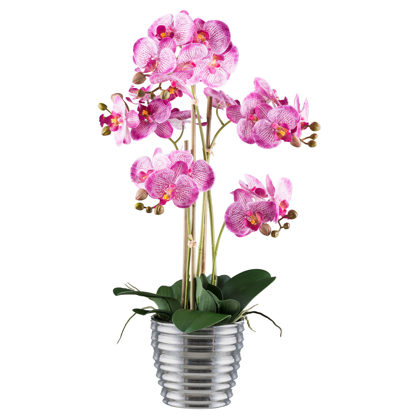 Kunstpflanze Phalaenopsis, pink/silber, Höhe ca. 62 cm