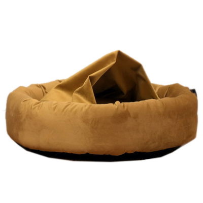 Kuschelinsel 'Lajos L', gelb, Ø 90 cm Kuschelinsel 'Lajos L', gelb, Ø 90 cm