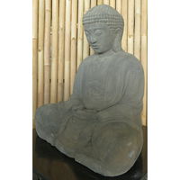 Buddha-Statue, Trockensteinguss, 53 x 40 x 65 cm