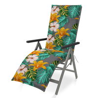 Doppler Relaxliegenauflage 'Blumen', ca. 170 x 48 cm