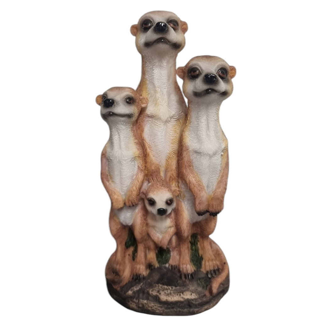 Dekofigur Erdmännchen-Familie mini, Höhe ca. 20 cm