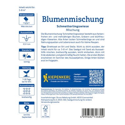Blumensamen 'Schmetterlingswiese', bunt Blumensamen 'Schmetterlingswiese', bunt