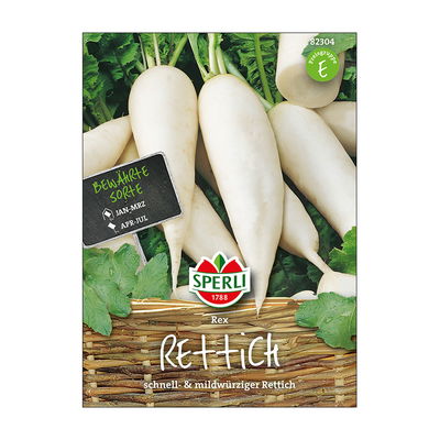 Gemüsesamen, Rettich 'Rex' Gemüsesamen, Rettich 'Rex'