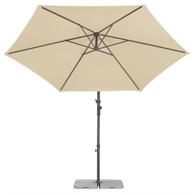 Pendelschirm 'Genua', Ø ca. 300 cm, natur