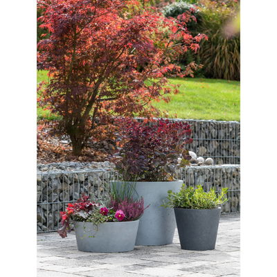 Scheurich Pflanzgefäß 'C-Cone', Stony Grey, ca. Ø 48 x H 39,5 cm