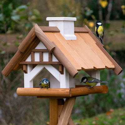 Vogelfutterhaus 'White Wood', ca. 41 x 39 x H33 cm
