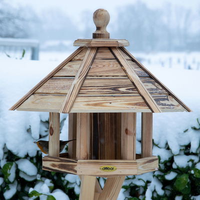Kiefer-Vogelhaus 'Ember', geflammt, 55 x 62 x 43 cm Kiefer-Vogelhaus 'Ember', geflammt, 55 x 62 x 43 cm