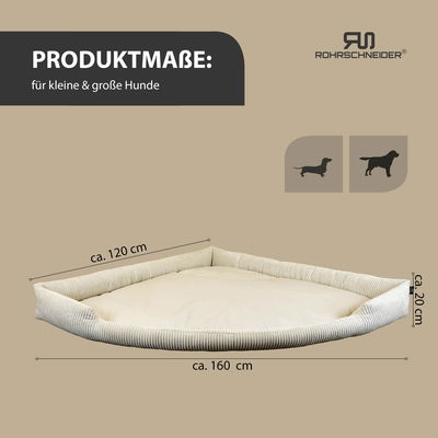 Silvio Design Eck-Kuschelsofa 'Tabby', Größe 3, ca. 120 x 160 cm Silvio Design Eck-Kuschelsofa 'Tabby', Größe 3, ca. 120 x 160 cm