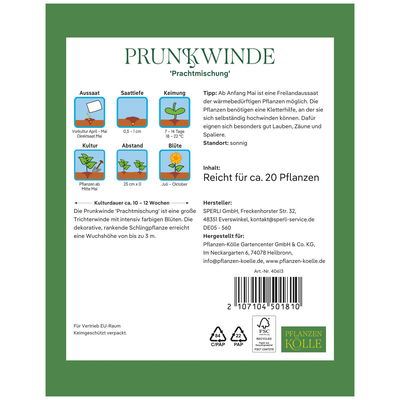Kölles Beste Saatgutmischung Prunkwinde, bunt Kölles Beste Saatgutmischung Prunkwinde, bunt