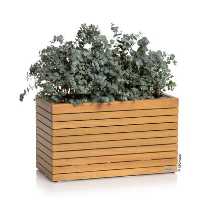Lechuza Pflanzkasten 'Palo Natural Wood 80', ca. 78,5 x 78,5 x H 46 cm