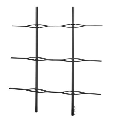 Lechuza Rankgitter 'Trio Cottage 30', schwarz, ca. 86 x H 135 cm