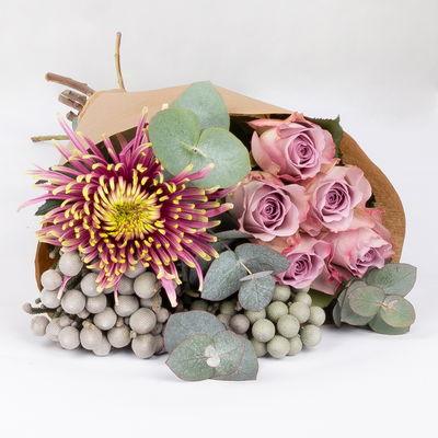 Bunter Schnittblumen-Mix mit Rosen & Chrysanthemen Bunter Schnittblumen-Mix mit Rosen & Chrysanthemen