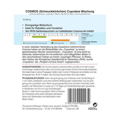 Thompson & Morgan Blumensamen Schmuckkörbchen Cupcakes Mischung