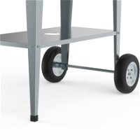 Hochbeet-Trolley mit Rädern, silber, Metall, 75 x 35 x 80 cm, 47 l