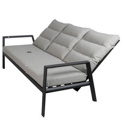 Kölle Loungesofa 'Kreta' inkl. Auflagen, 3-Sitzer, grau