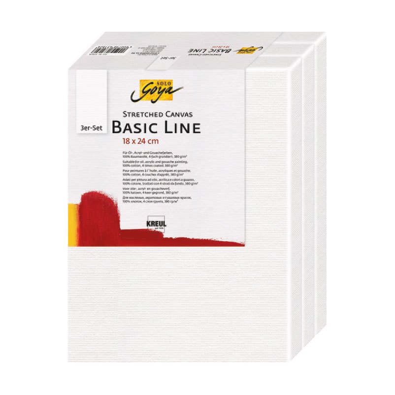 Keilrahmen Basic Line 18x24cm 3er Packung