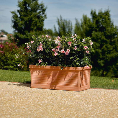 Euro 3 Plast Pflanzkasten 'Tere', terra, ca. 100 x 44 x H 38 cm