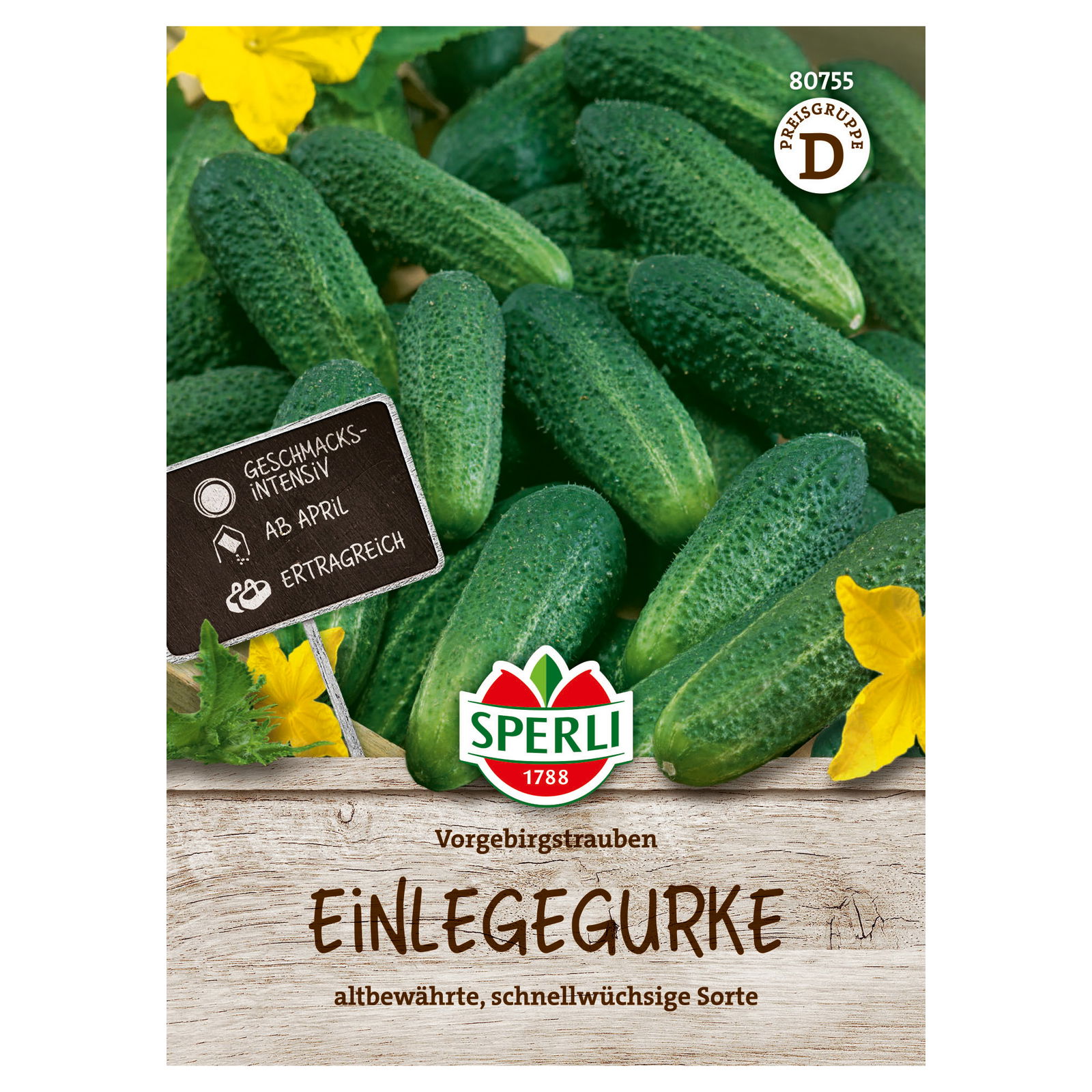 Sperli Saatgut Einlegegurke 'Vorgebirgstrauben', grün Sperli Saatgut Einlegegurke 'Vorgebirgstrauben', grün