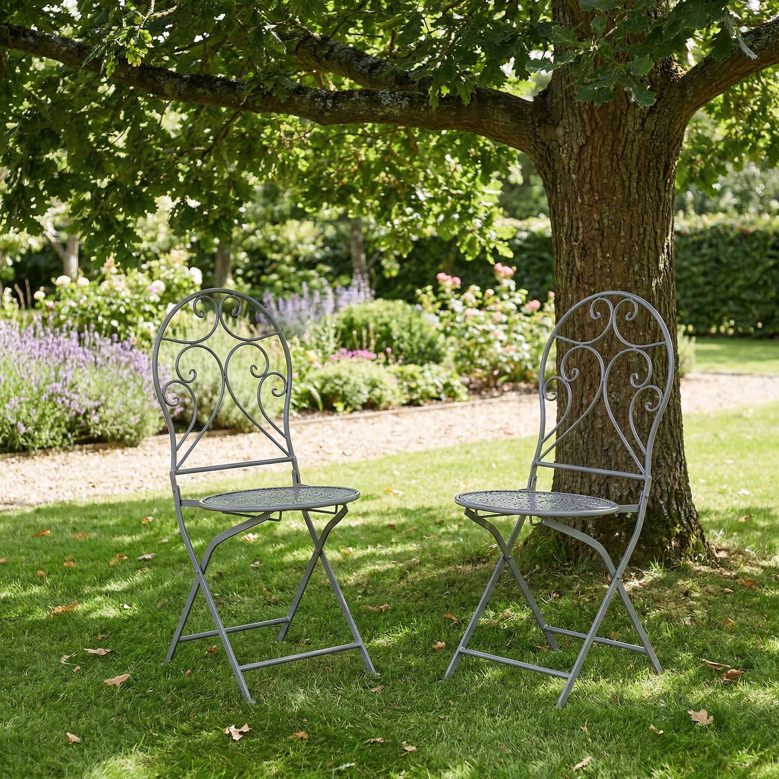 Klappstuhl 'Thalia', dunkelgrau