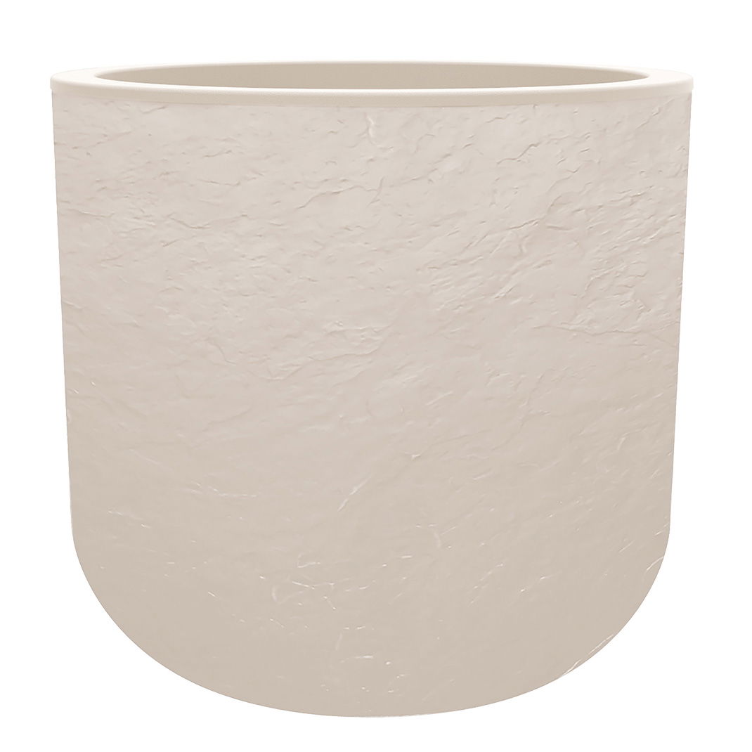 Eda Pflanzgefäß 'Volcania Up Egg', beige, ca. Ø 48 x H 46 cm