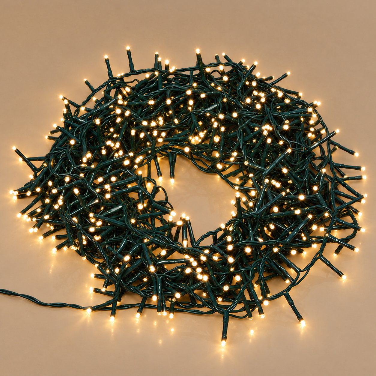 Kölle LED Lichterkette Compact Lights, warmweiß, 1500 LEDs, Länge ca. 34 m