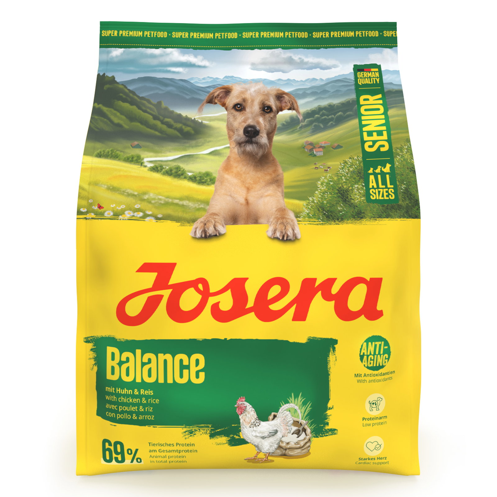 Josera Hundefutter Senior Balance mi Huhn & Reis, 900 g
