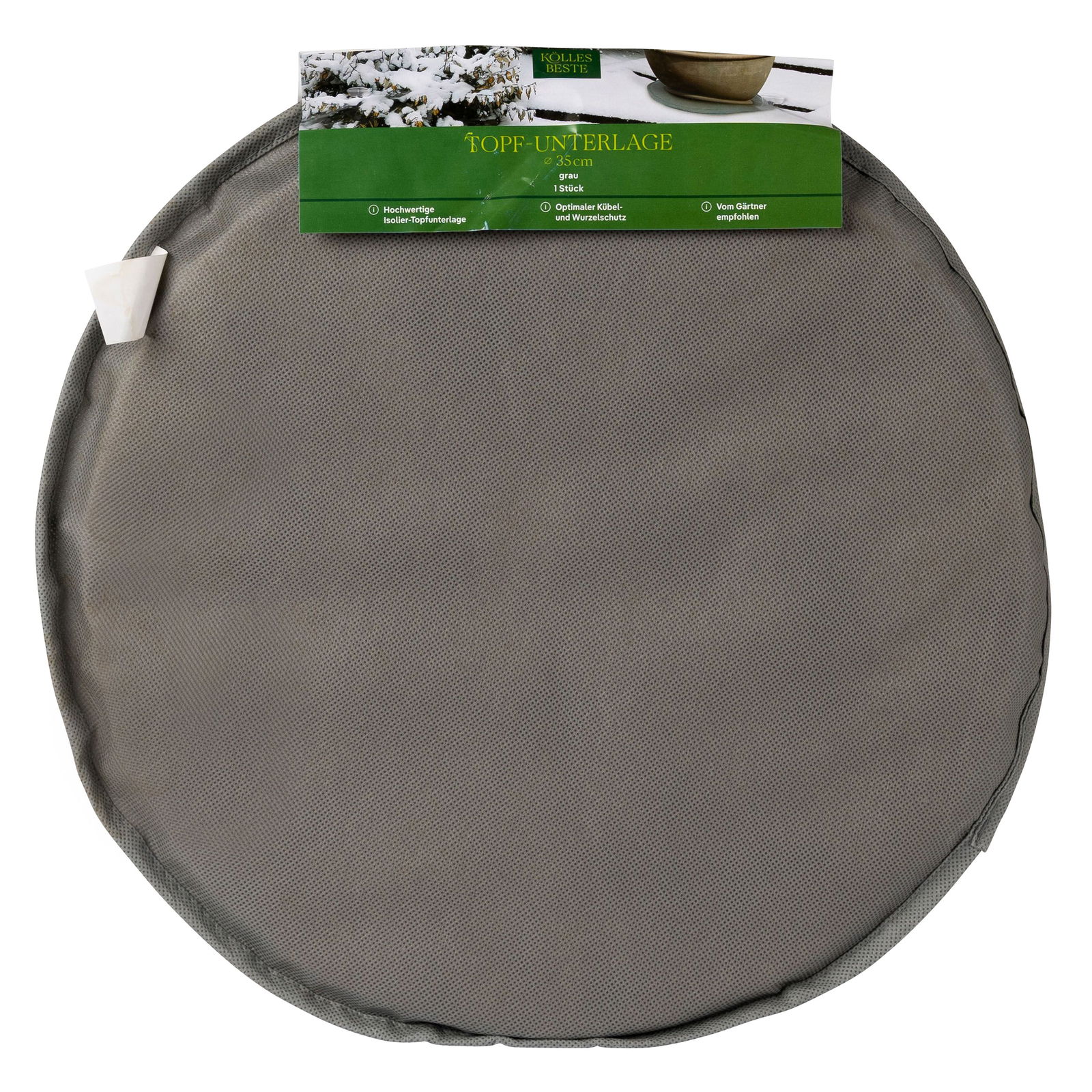Kölles Beste Topfunterlage mit Kokosmatten und Doppelnaht, 35 cm Ø