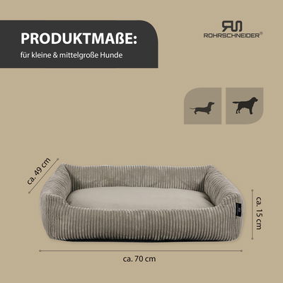 Tierbett 'Coon', taupe, ca. 15 x 49 x 70 cm