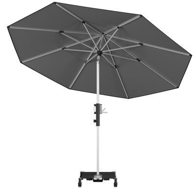 Knirps Kurbelschirm 'Phoenix', dunkelgrau, Ø ca. 315 cm