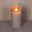 LED Echtwachskerze 'Magic Flame', taupe, Ø 7,5 x H 15 cm LED Echtwachskerze 'Magic Flame', taupe, Ø 7,5 x H 15 cm