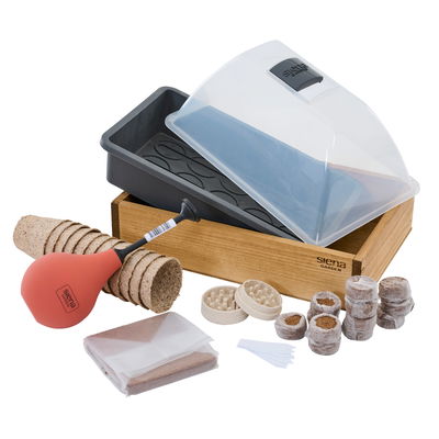 Siena Garden Hanf-Anzuchtset, inkl. Ballbrause & Mörser