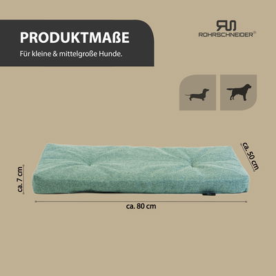 Silvio Design Tierkissen 'Ennie', türkis, Größe 2, ca. 50 x 80 cm