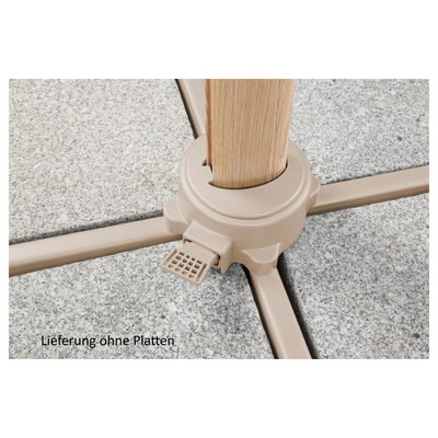 Schneider Pendelschirm 'Rhodos', grün, ca. 300 x 300 cm