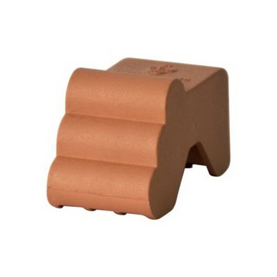 Euro 3 Plast Fuß 'Piedino', terra, ca. 7,7 x 4,1 x H 4,9 cm