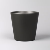 Übertopf 'Dallas Esprit', anthrazit matt, ca. Ø 19 x H 18 cm