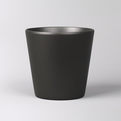 Übertopf 'Dallas Esprit', anthrazit matt, ca. Ø 19 x H 18 cm