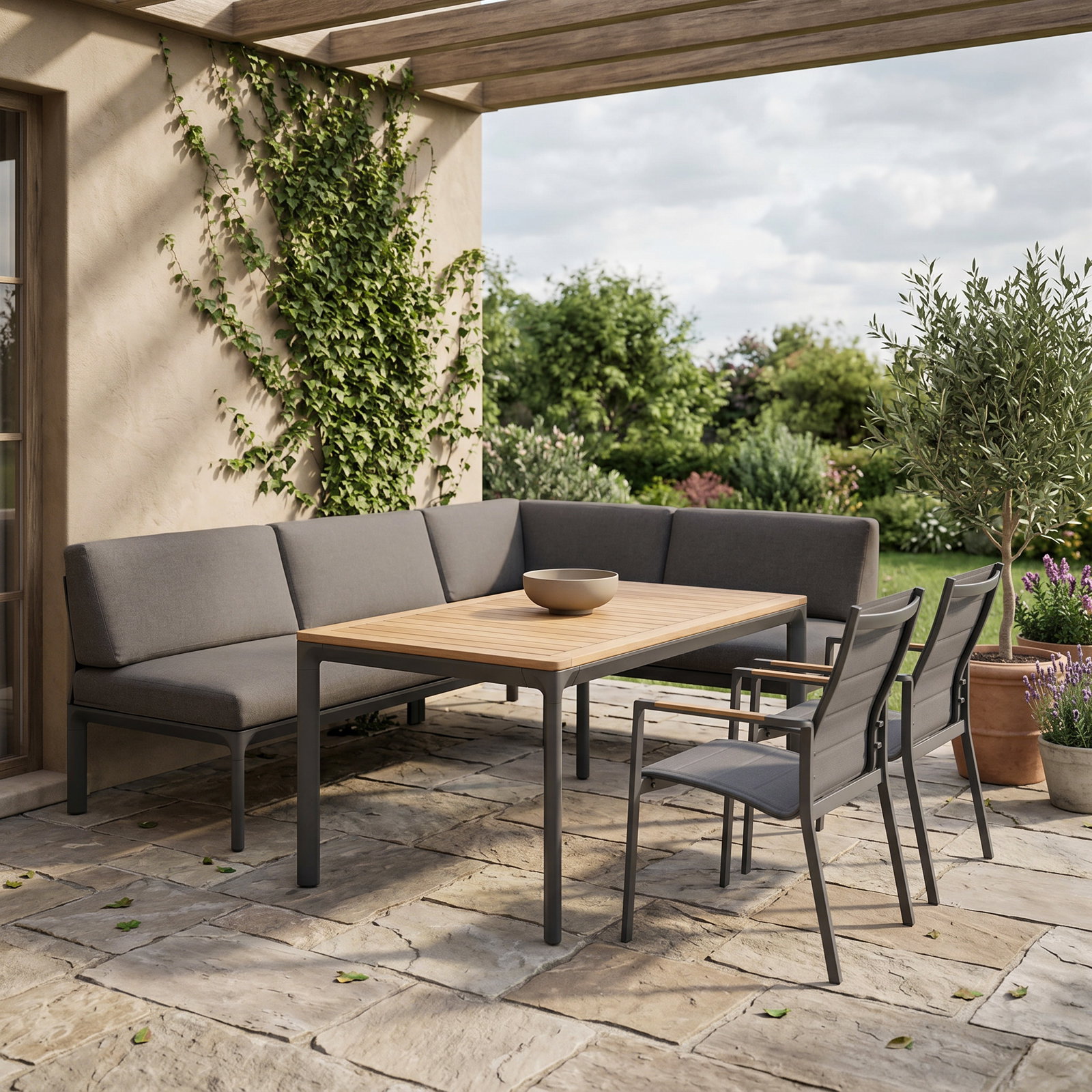 ScanCom Ecklounge 'Dalgas', grau