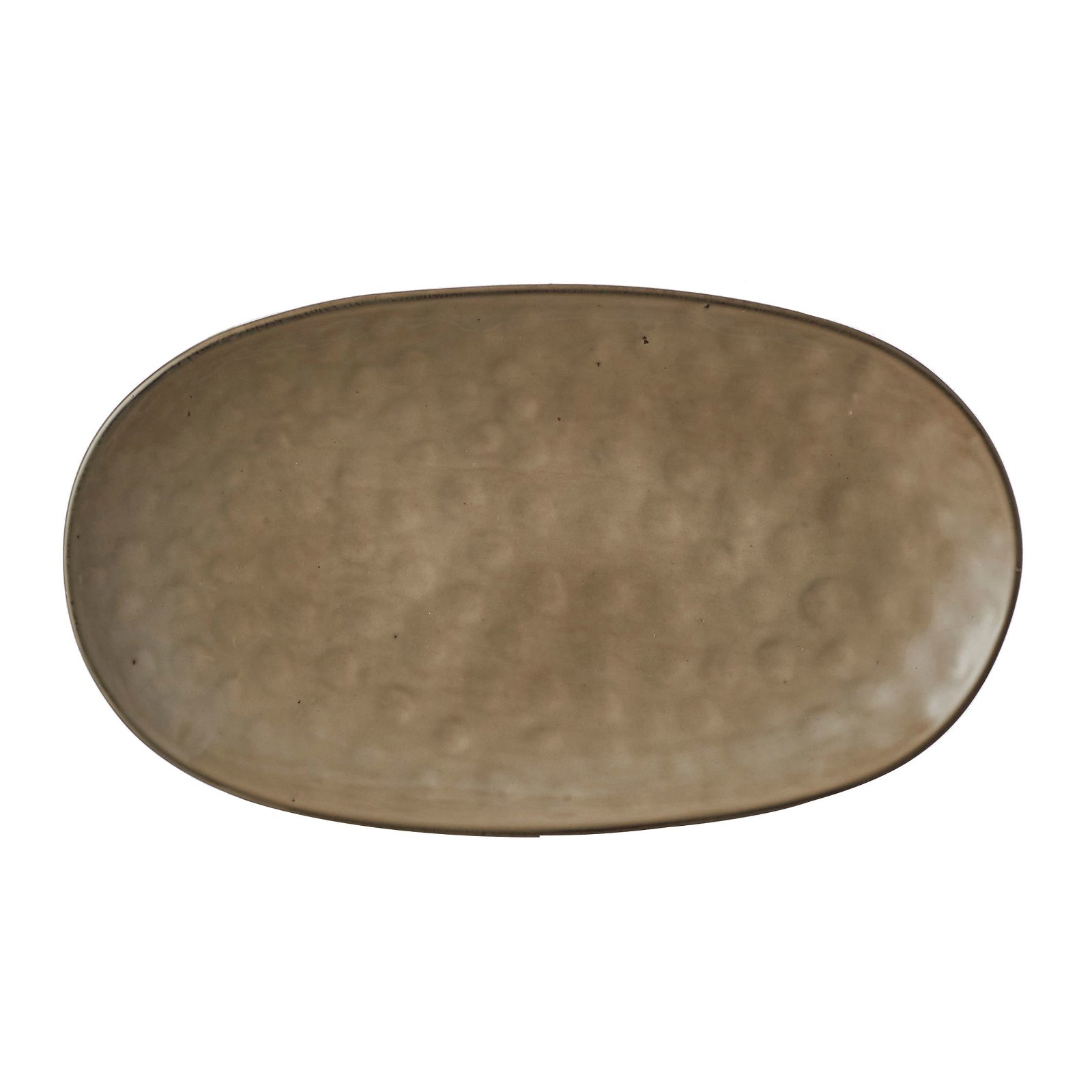 Platte 'Tabo', creme, Keramik, 31 x 18 x 3 cm