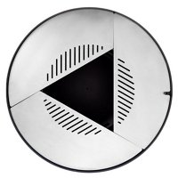 Edelstahl-Feuerstelle 'TRIA', schwarz, 100 x 55 x 100 cm
