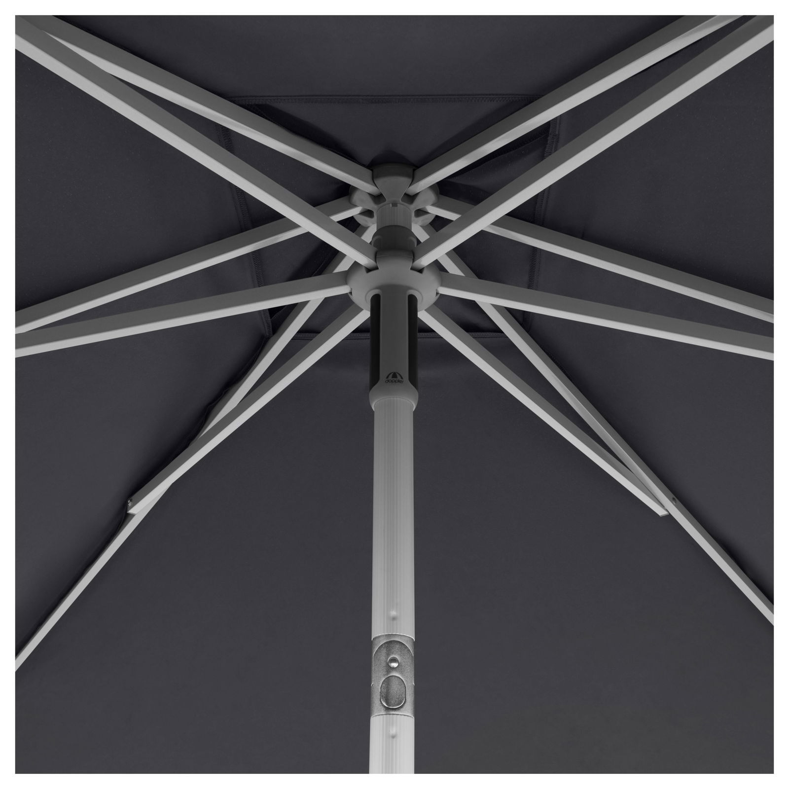 Doppler Sonnenschirm 'Act Neo Push Up', anthrazit, ca. 250 x 200 cm