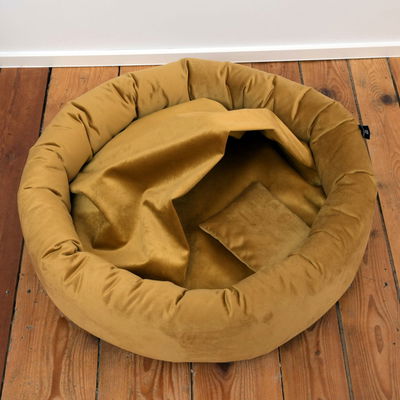 Kuschelinsel 'Lajos M', gelb, Ø 68 cm Kuschelinsel 'Lajos M', gelb, Ø 68 cm